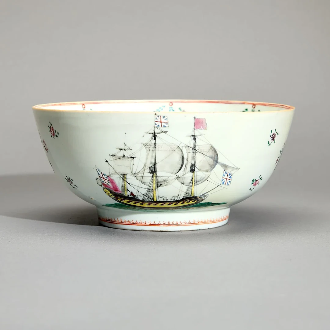 Chinese Export Shipping Bowl Seven Years' War