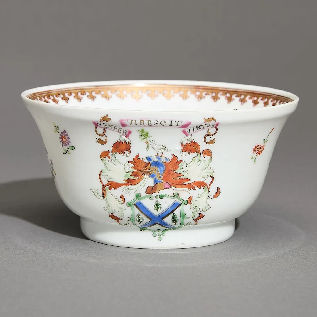 Chinese Export Armorial Sugar Bowl - Marshall