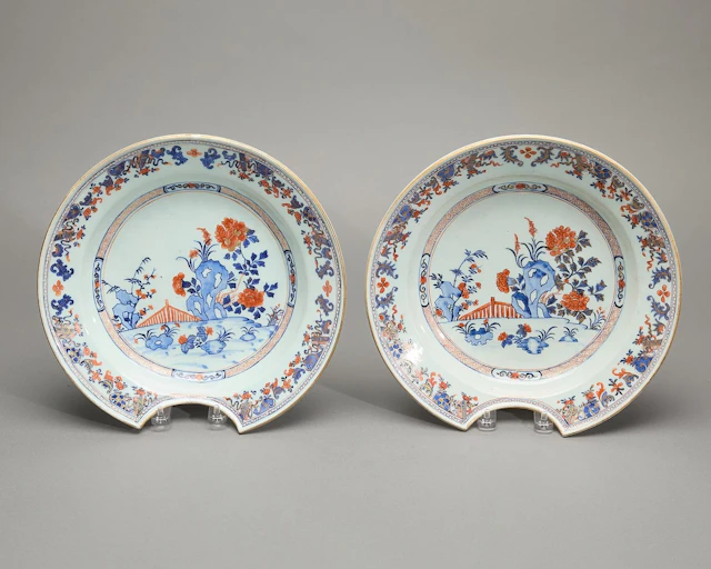 Pair Chinese Imari Barber's Basins