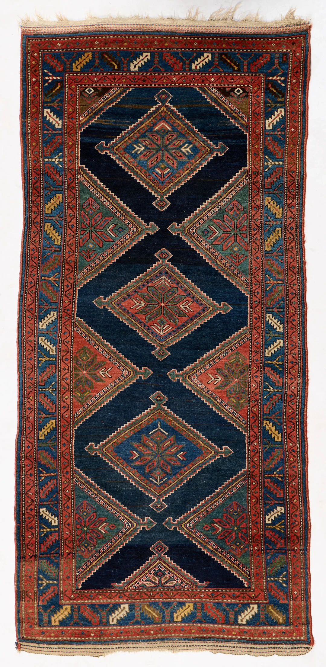 Persian Kolyai Kurdish Tribal Wool Rug 8'7"x4'1"