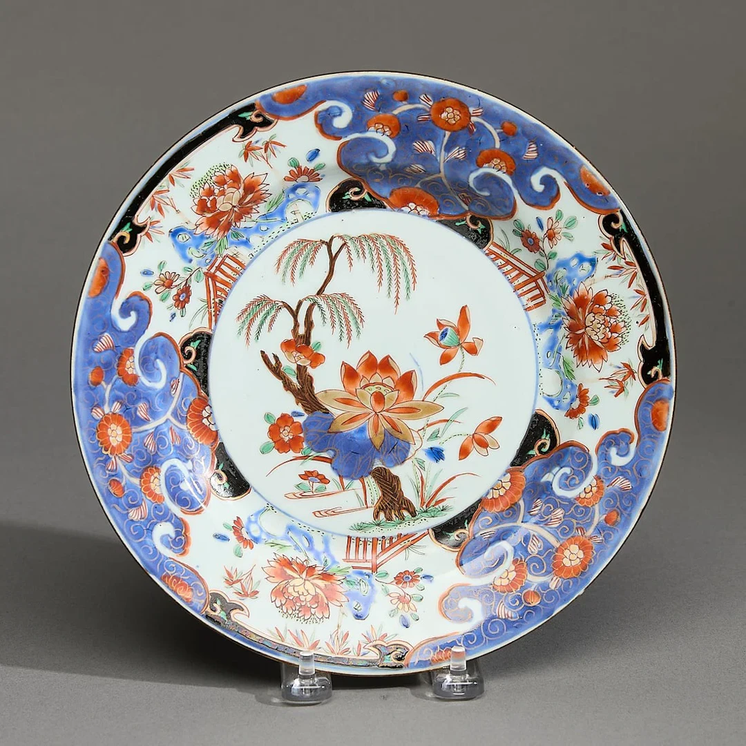 Chinese Export Verte Imari Plate