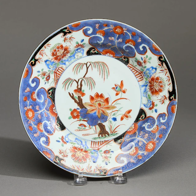Chinese Export Verte Imari Plate