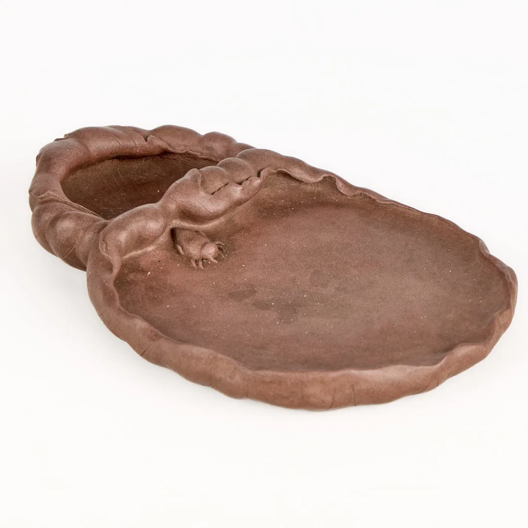 19th c. Attr. Jiang Delin Zisha Pottery Inkstone