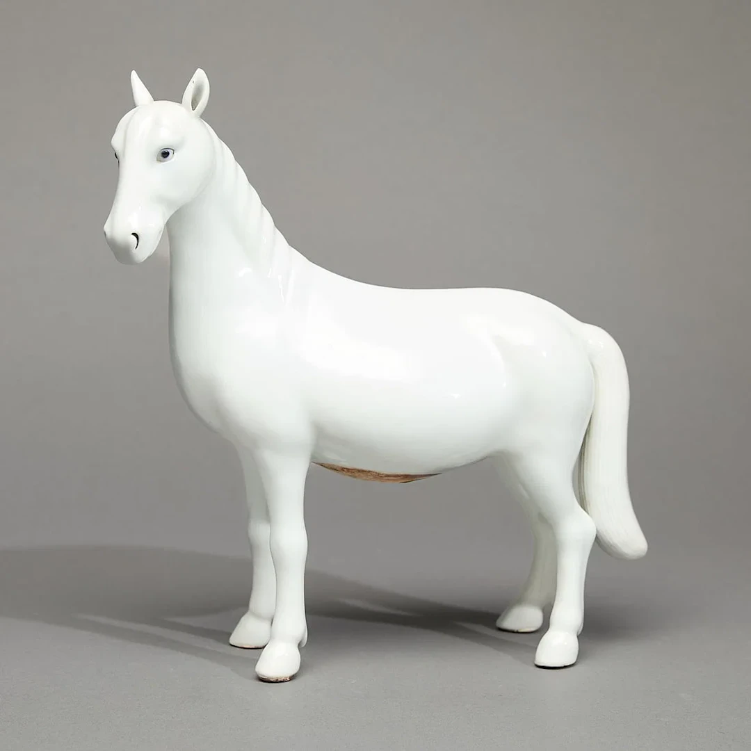 Chinese Export Blanc de Chine Porcelain Horse
