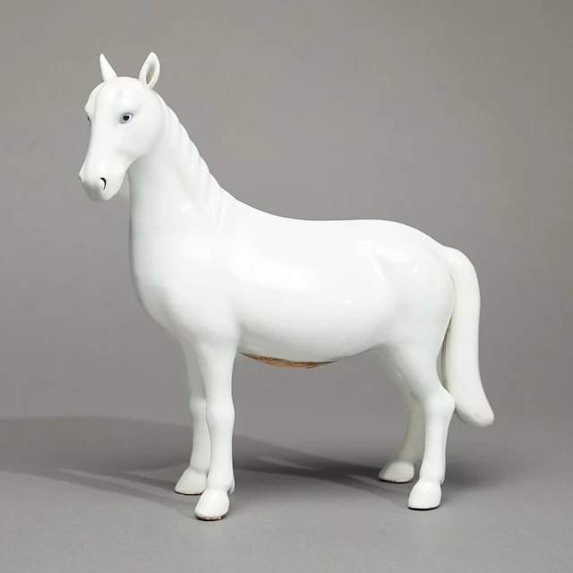 Chinese Export Blanc de Chine Porcelain Horse