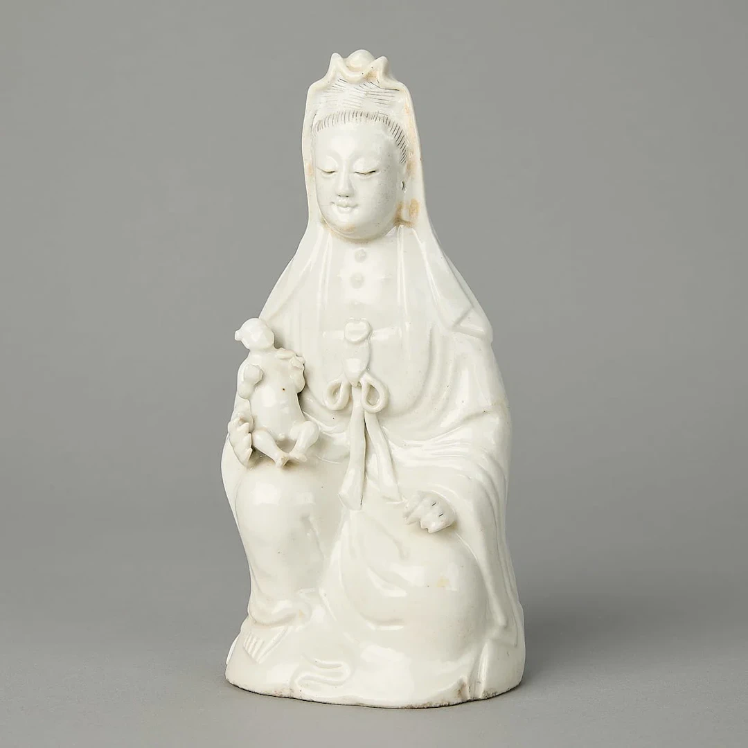 Chinese Kangxi Blanc de Chine Porcelain Guanyin