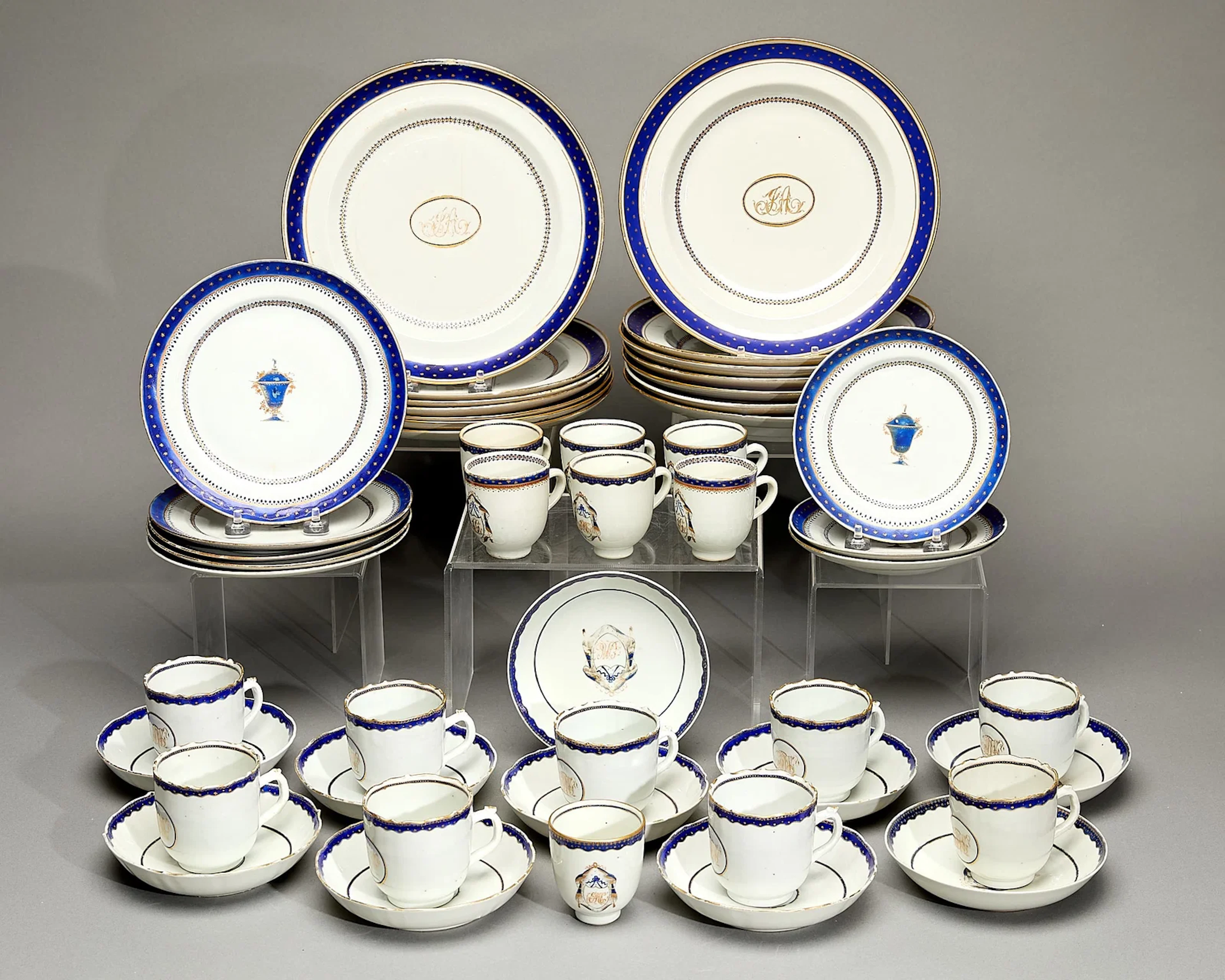 American Market Initialed Part Dinner Service