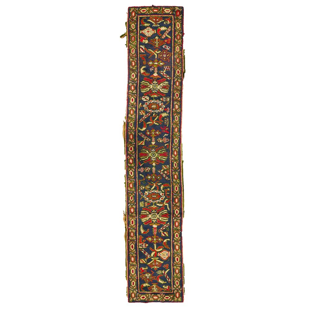 Caucasian Tribal Wool Runner Rug 11'10"x2'3"