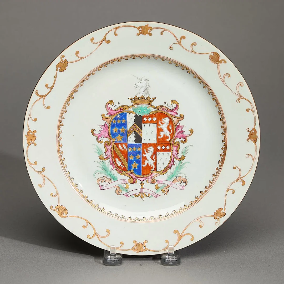 Chinese Export Armorial Plate - Praed