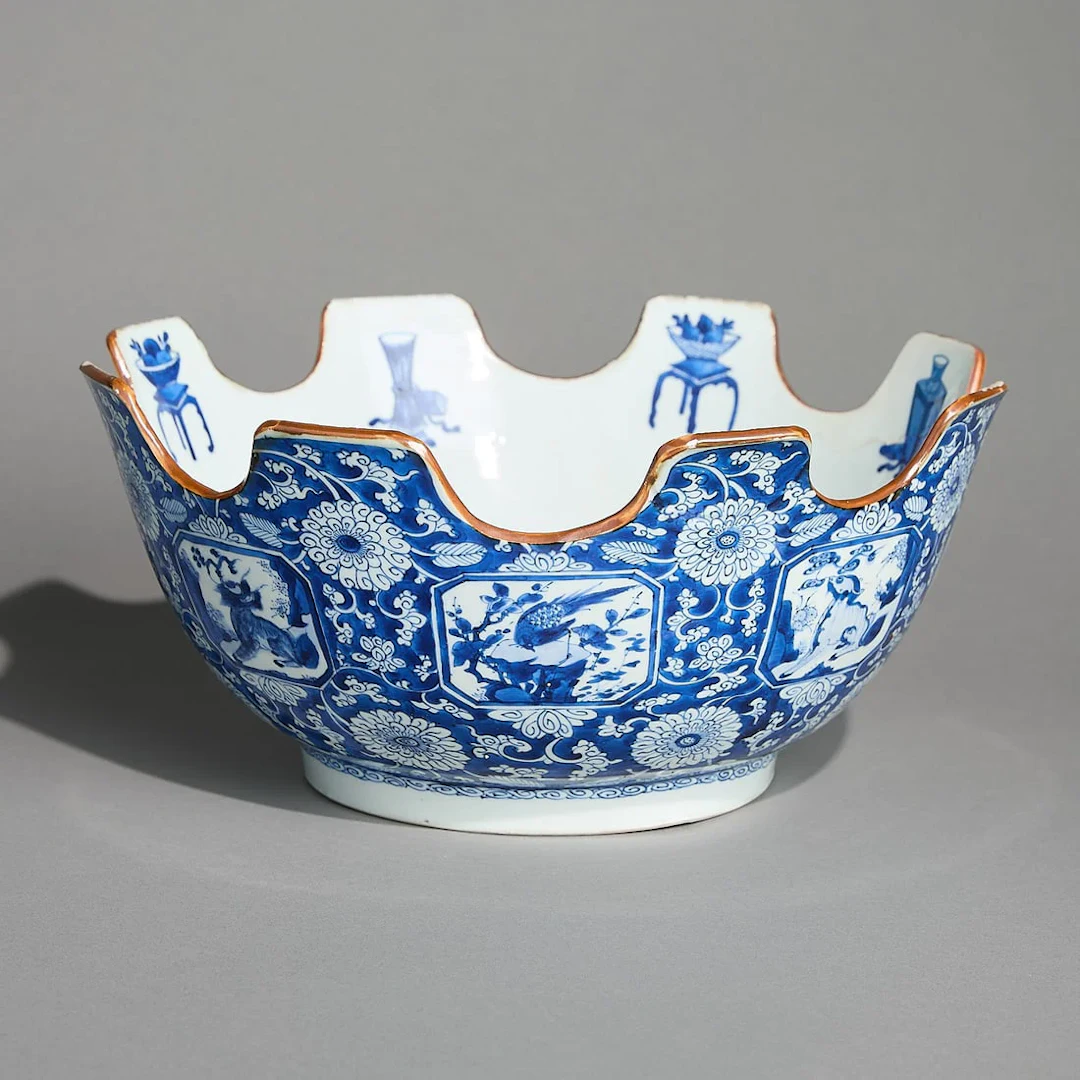 Rare 18th c. Chinese Export Porcelain Monteith