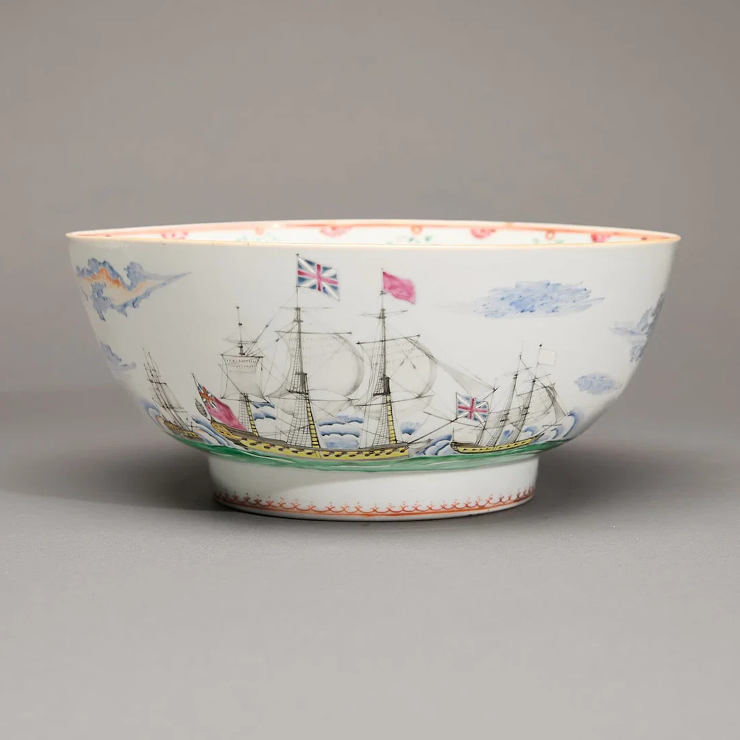 Chinese Export Shipping Bowl Seven Years' War