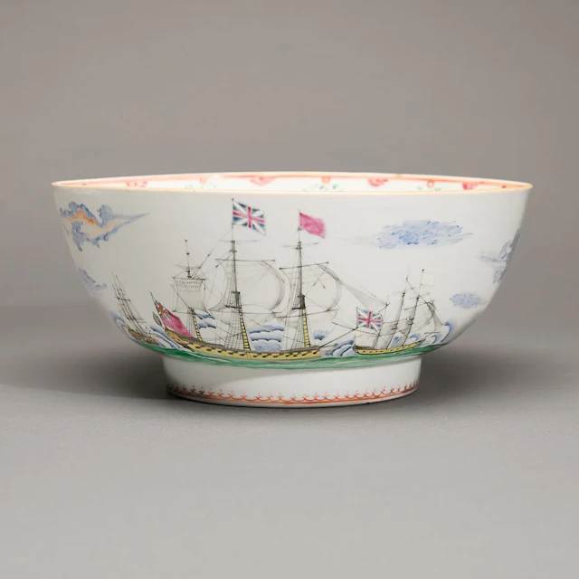 Chinese Export Shipping Bowl Seven Years' War
