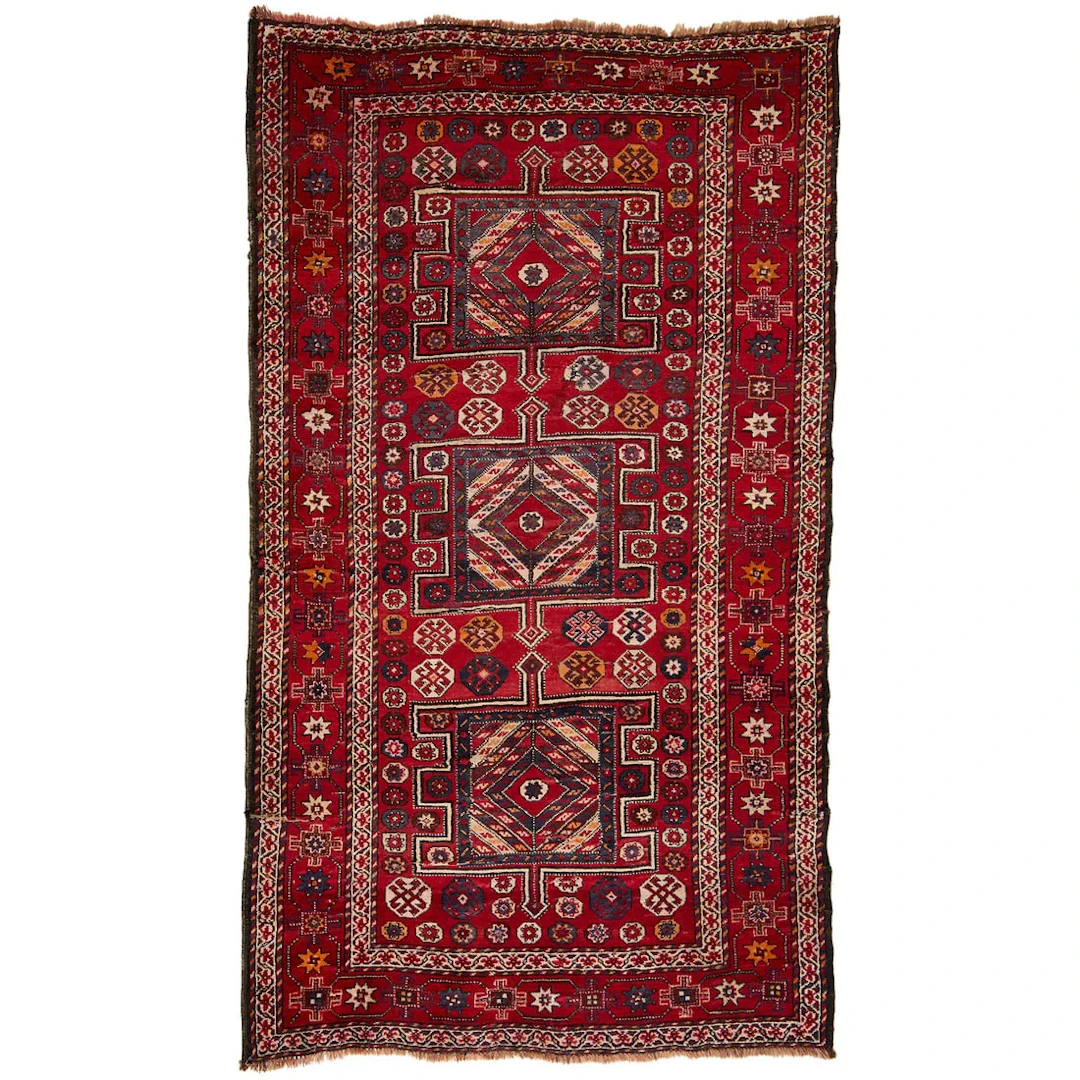 20th c. Tribal Quchan Kurd Wool Rug 9'3"x5'4"