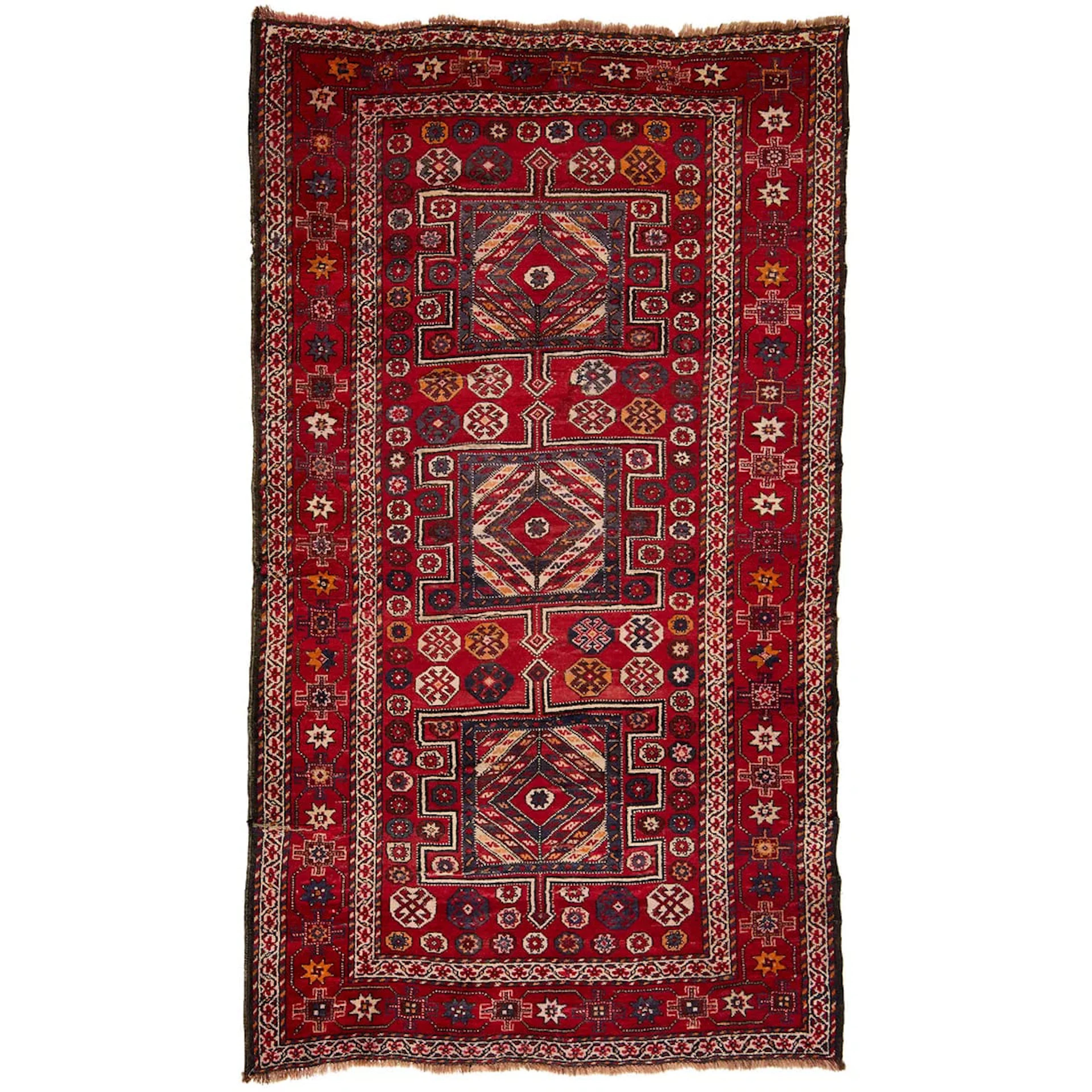 20th c. Tribal Quchan Kurd Wool Rug 9'3"x5'4"