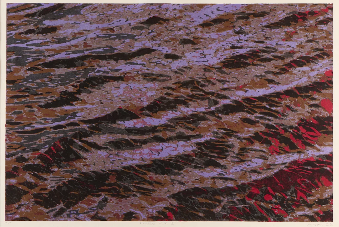Ayomi Yoshida "Surface K.Y. 2" Woodblock