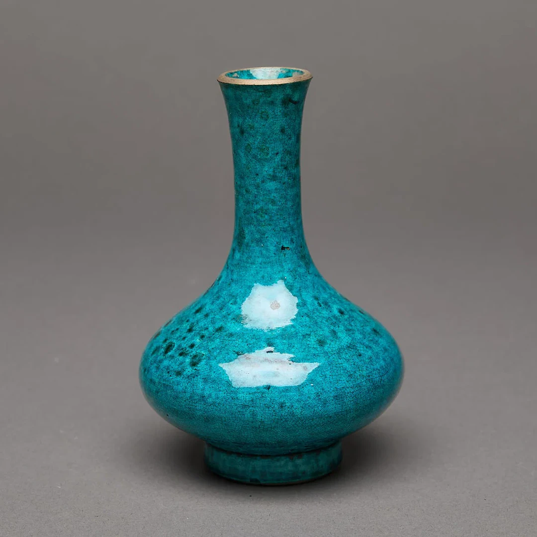 Chinese Qing Porcelain Tianqiuping Flambe Vase