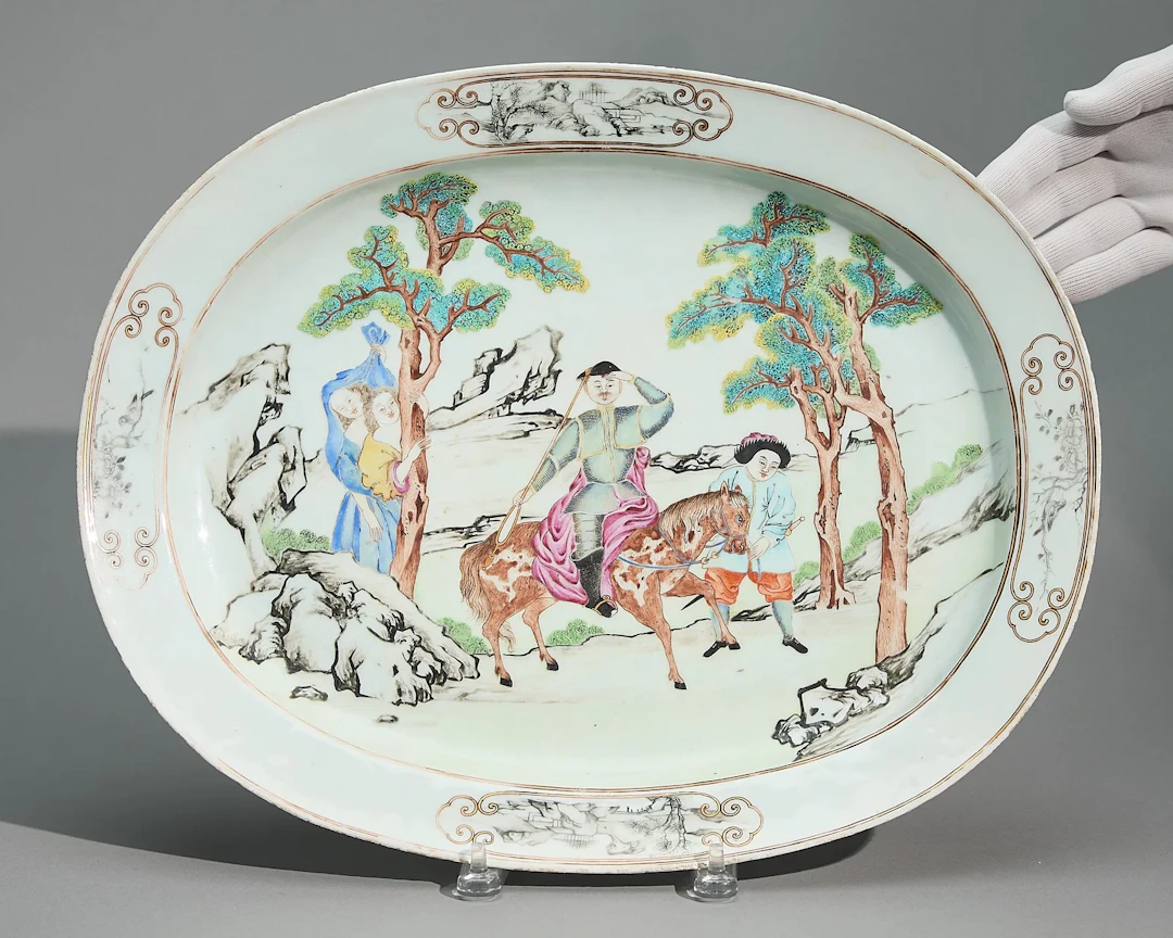 Large & Rare Don Quixote Platter ca. 1750