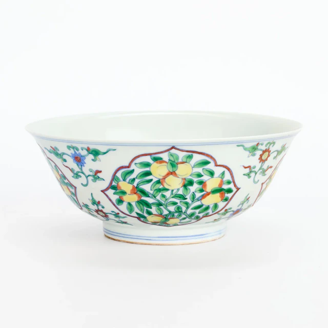 Chinese PRC Porcelain Bowl w/ Pomegranates