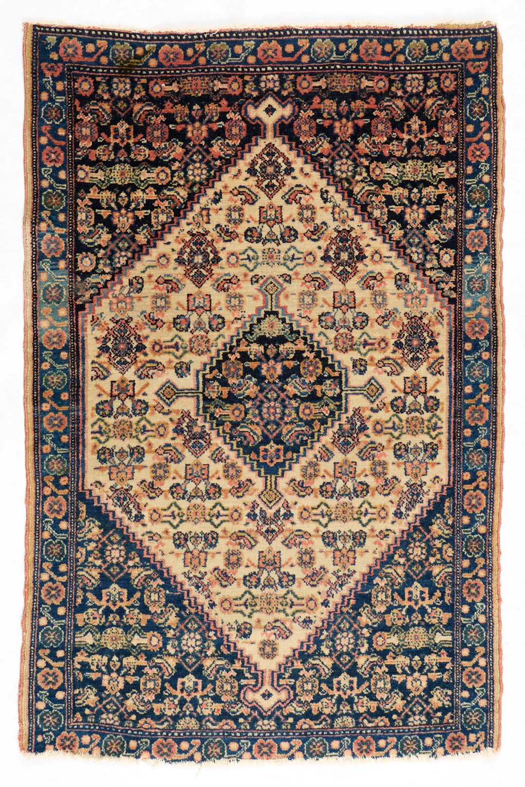 Persian Senneh Wool Rug 3'1" x 2'