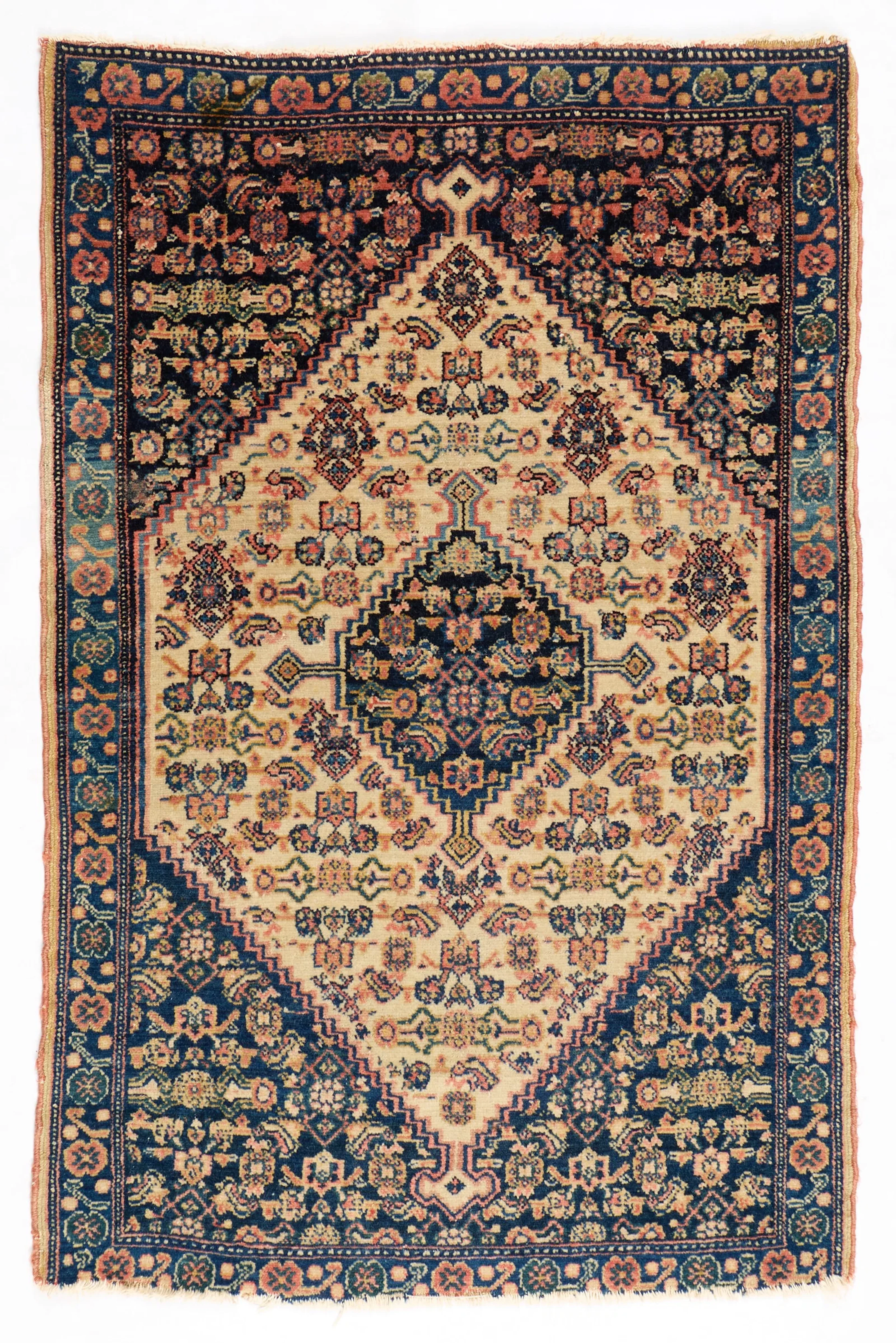 Persian Senneh Wool Rug 3'1" x 2'