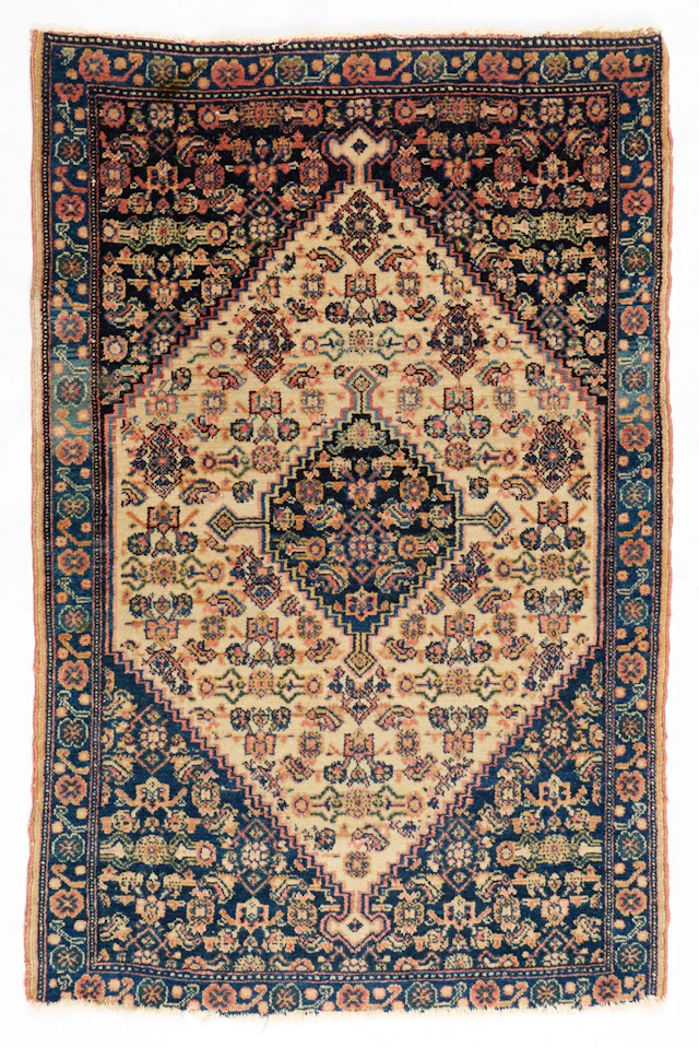 Persian Senneh Wool Rug 3'1" x 2'
