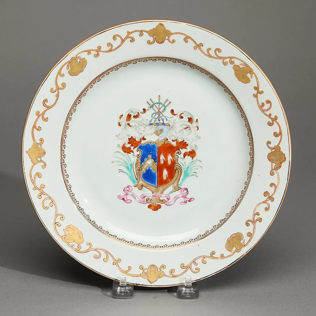 Chinese Export Armorial Plate - Hale/Dissert