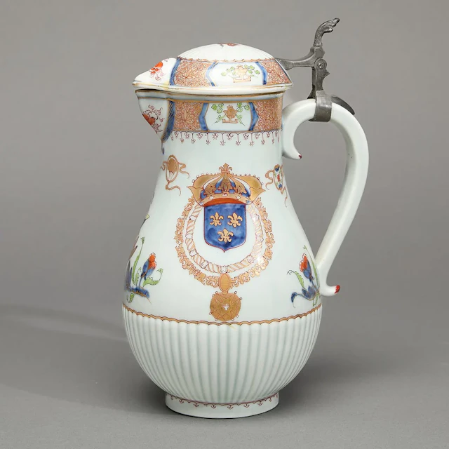 French Export Style Armorial Jug