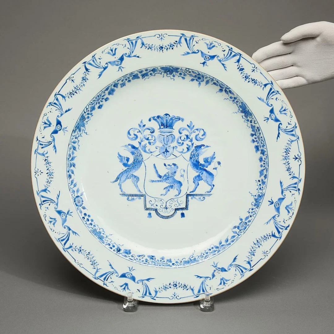 Chinese Export Continental Armorial Charger
