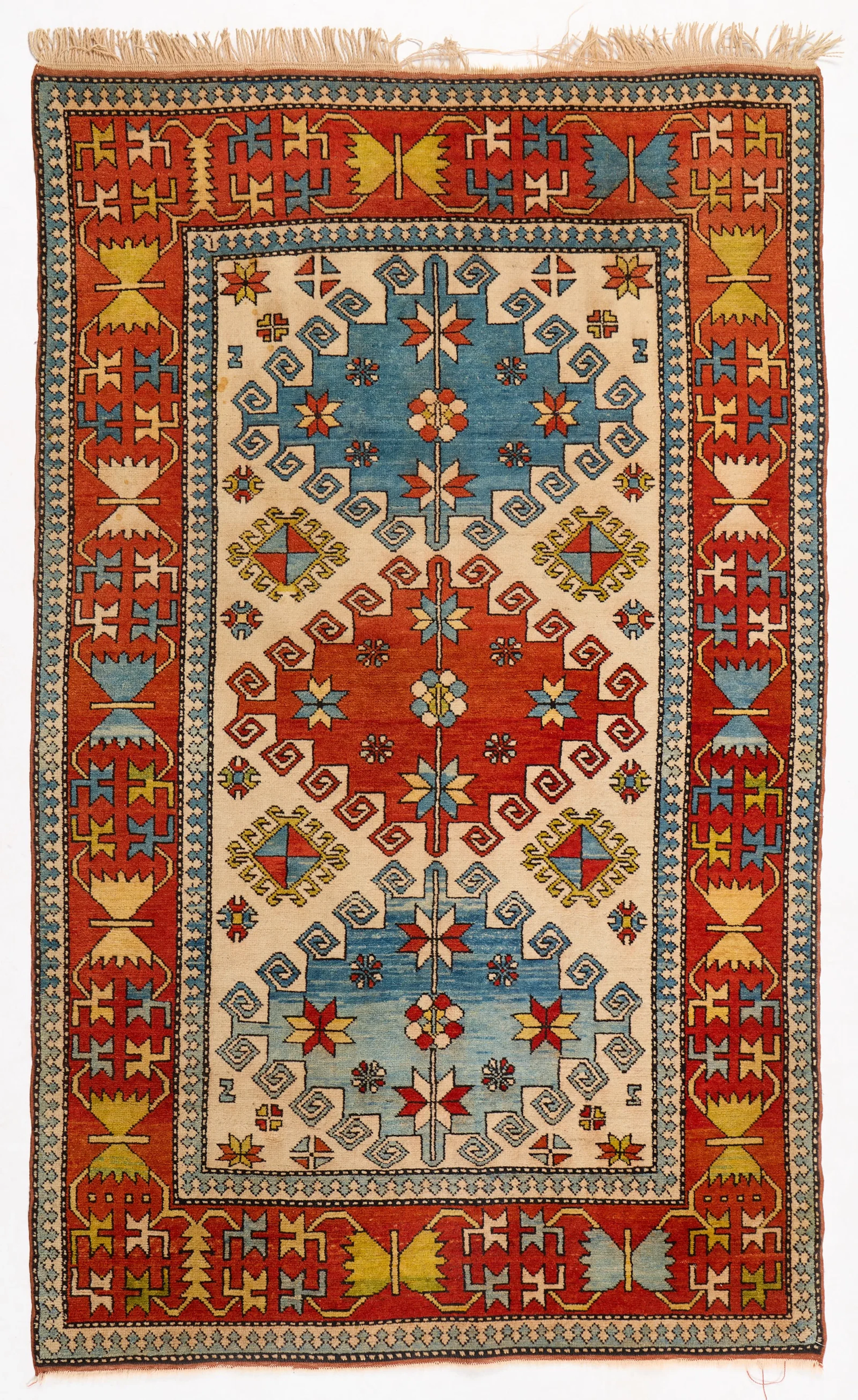South Caucasus Kazak Wool Rug 6'11"x4'3"