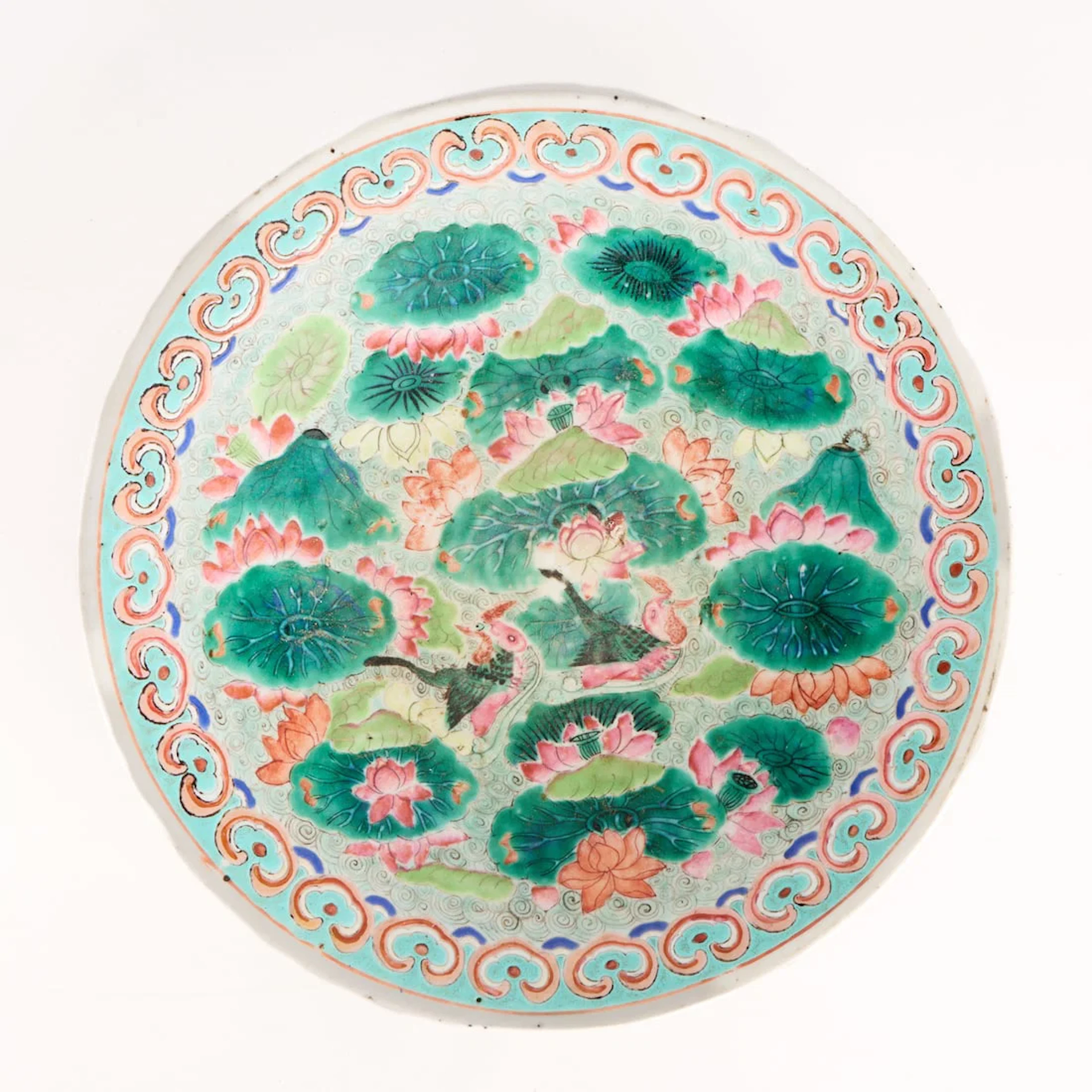 Chinese Straits Peranakan Ware Porcelain Plate