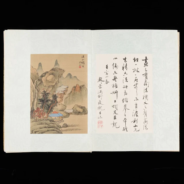 Chinese Accordion Album Book of Paintings