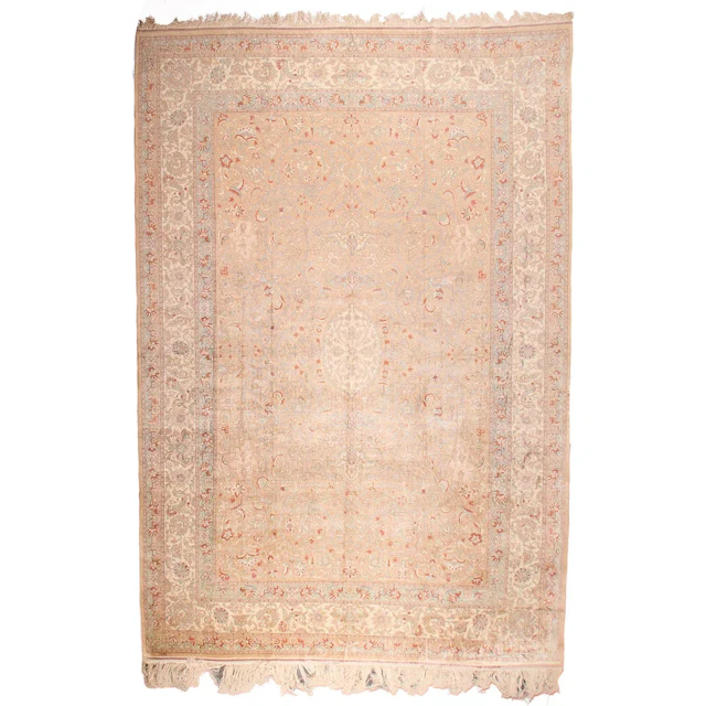 Large Turkish Hereke Silk Rug - Signed 17'8" x 12'
