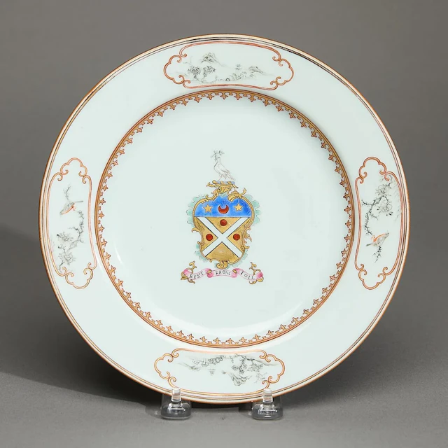 Chinese Export Armorial Plate - Shand