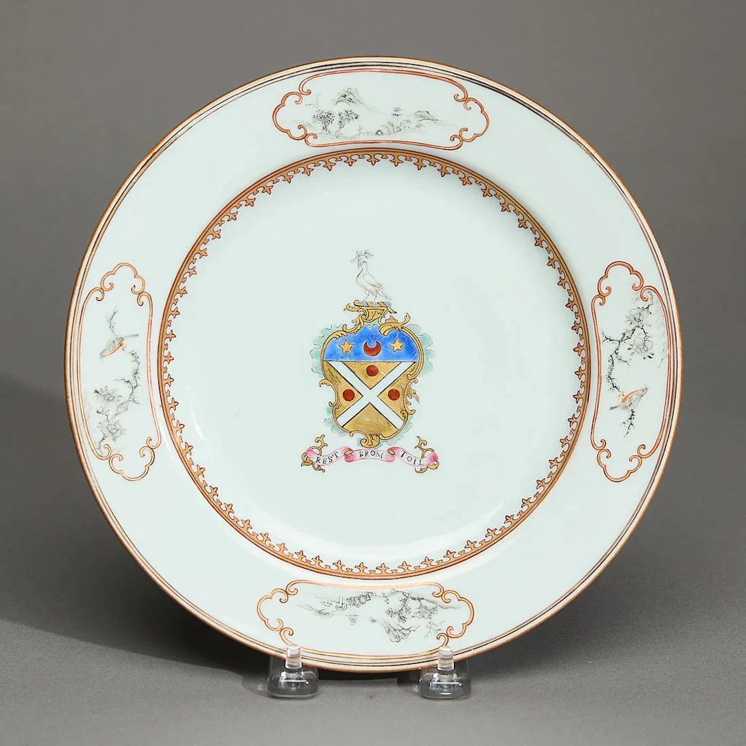 Chinese Export Armorial Plate - Shand