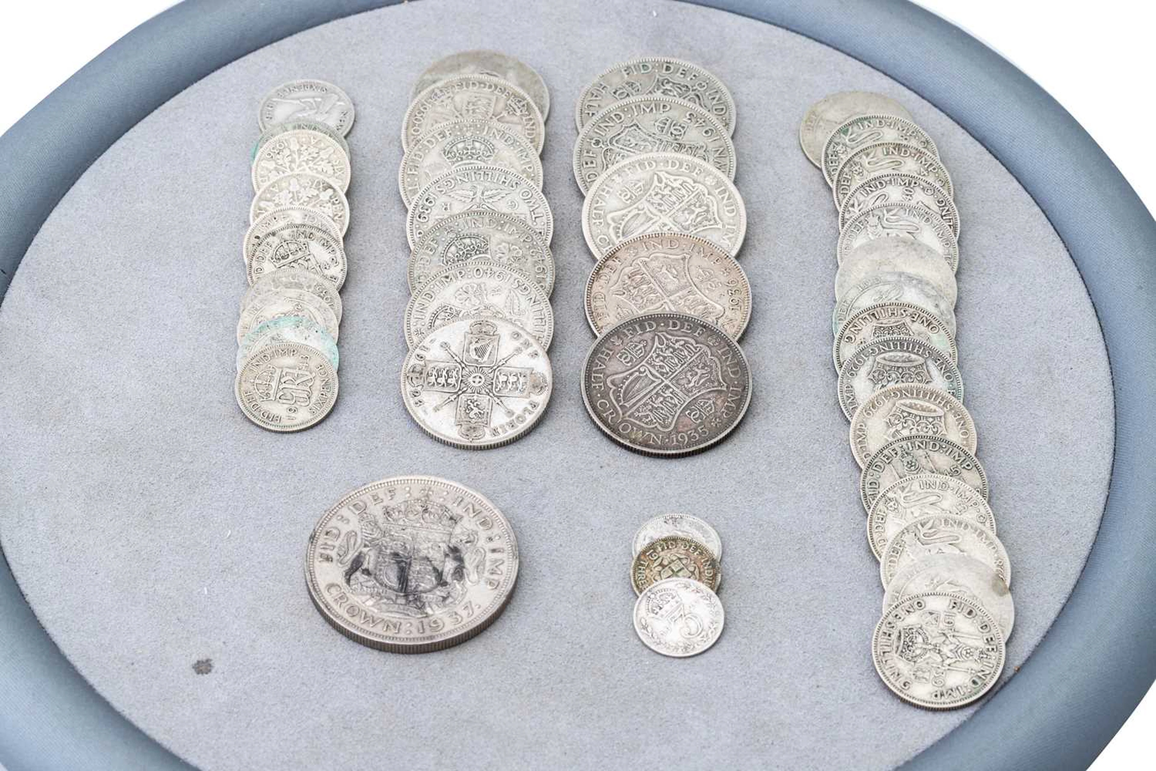 A COLLECTION OF 50% PRE-1947 ASSORTED ENGLISH COINS