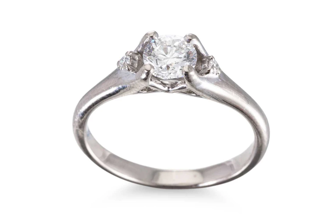 A DIAMOND SOLITAIRE RING