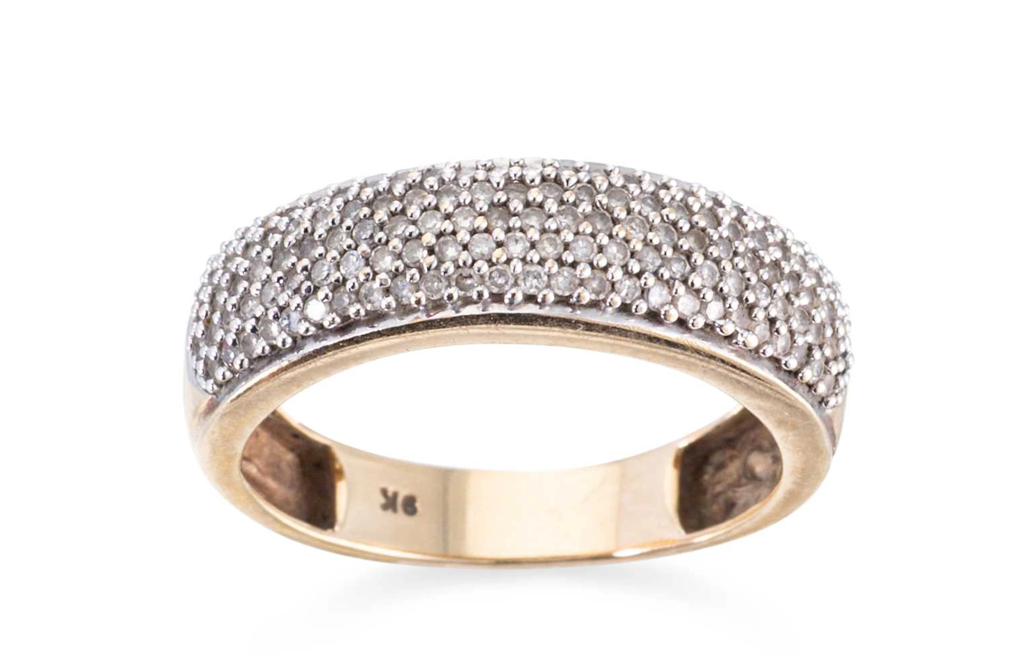 A DIAMOND BAND RING