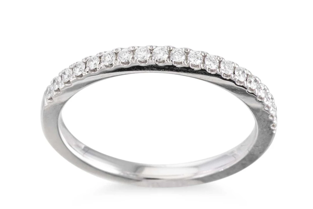 A DIAMOND HALF ETERNITY RING