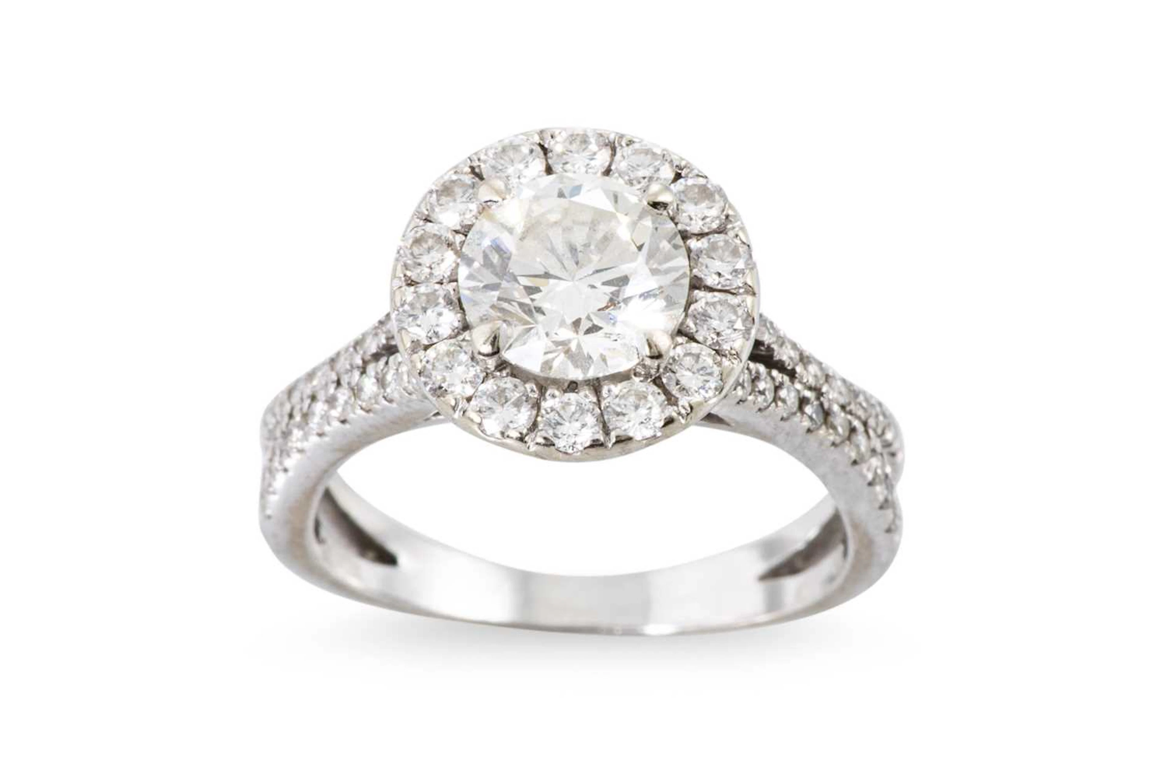 A DIAMOND SOLITAIRE RING