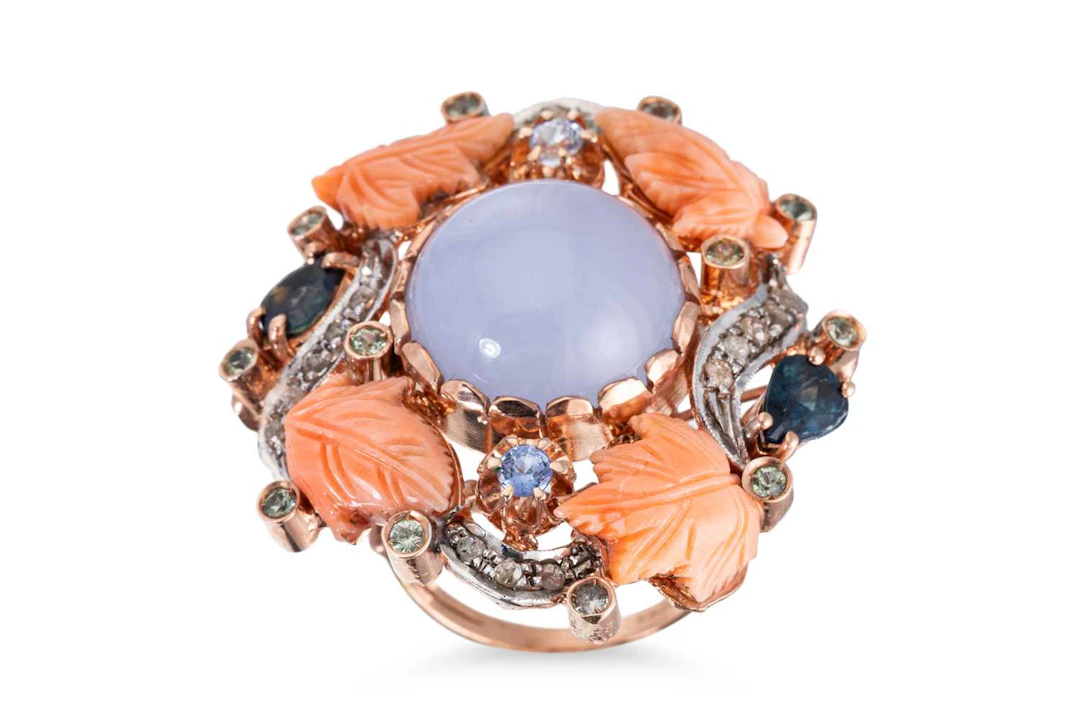 A MULTI GEMSET RING
