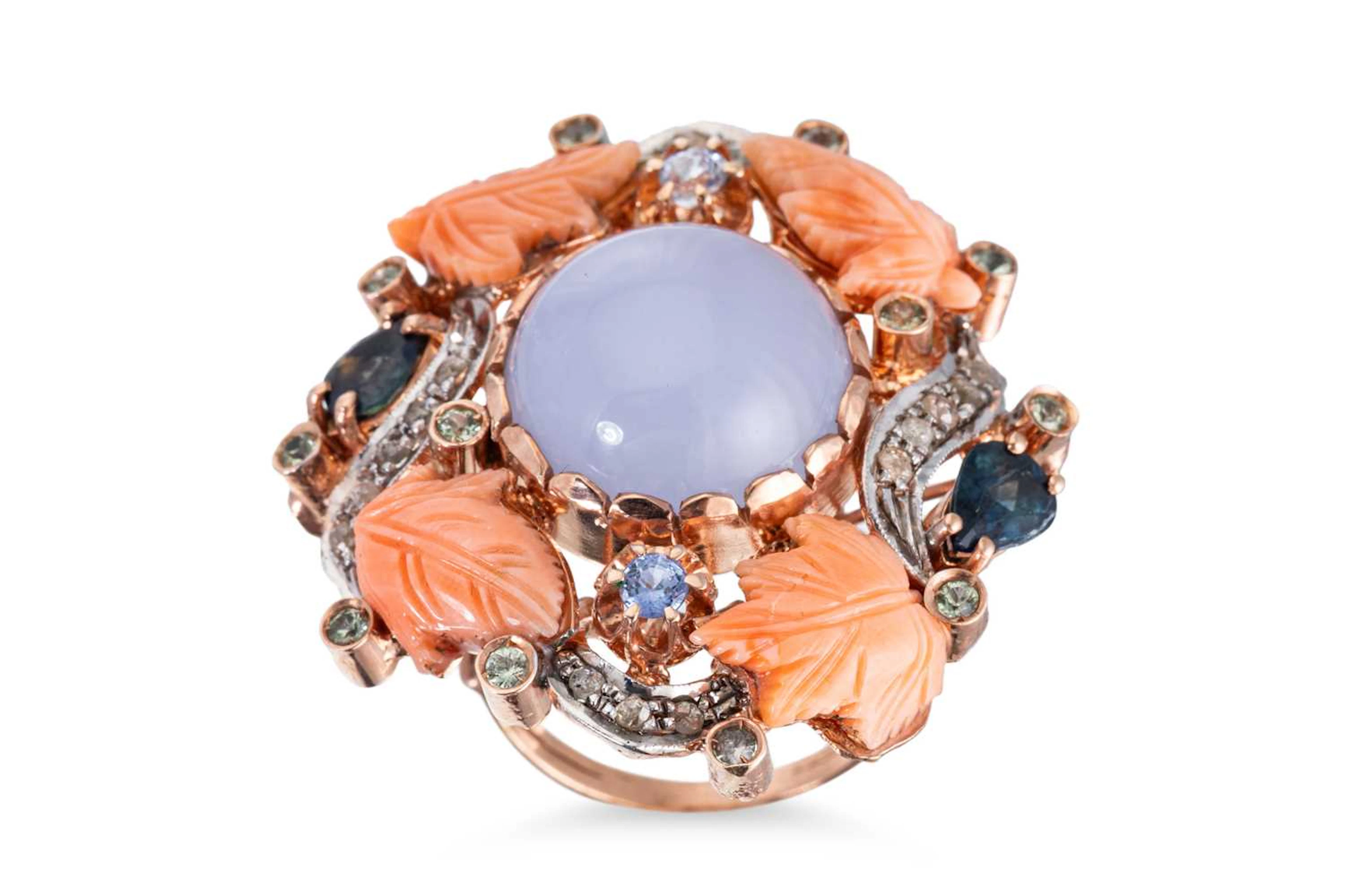 A MULTI GEMSET RING