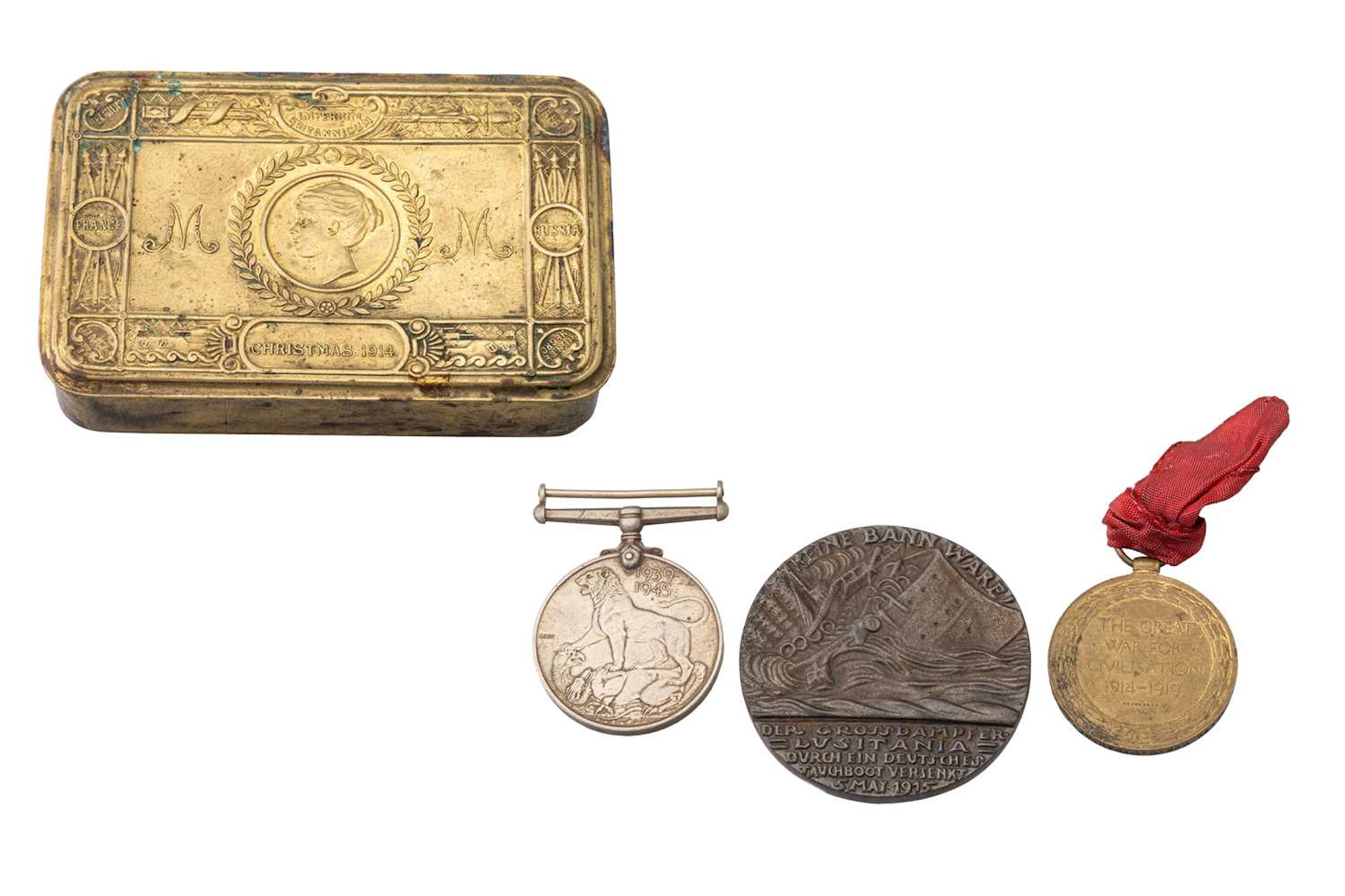 A 915 LUSITANIA STEEL MEDAL