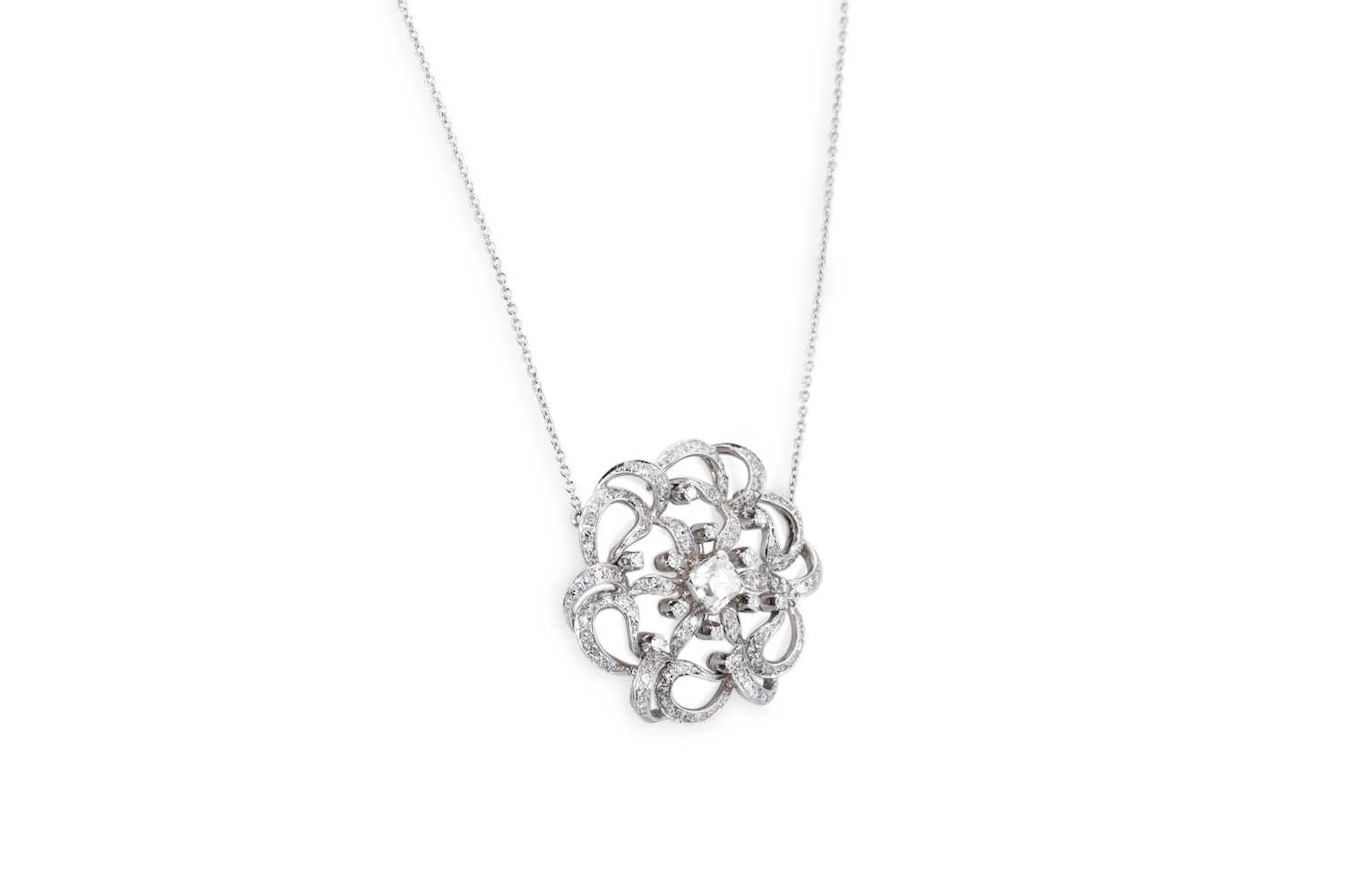 A DIAMOND CLUSTER PENDANT