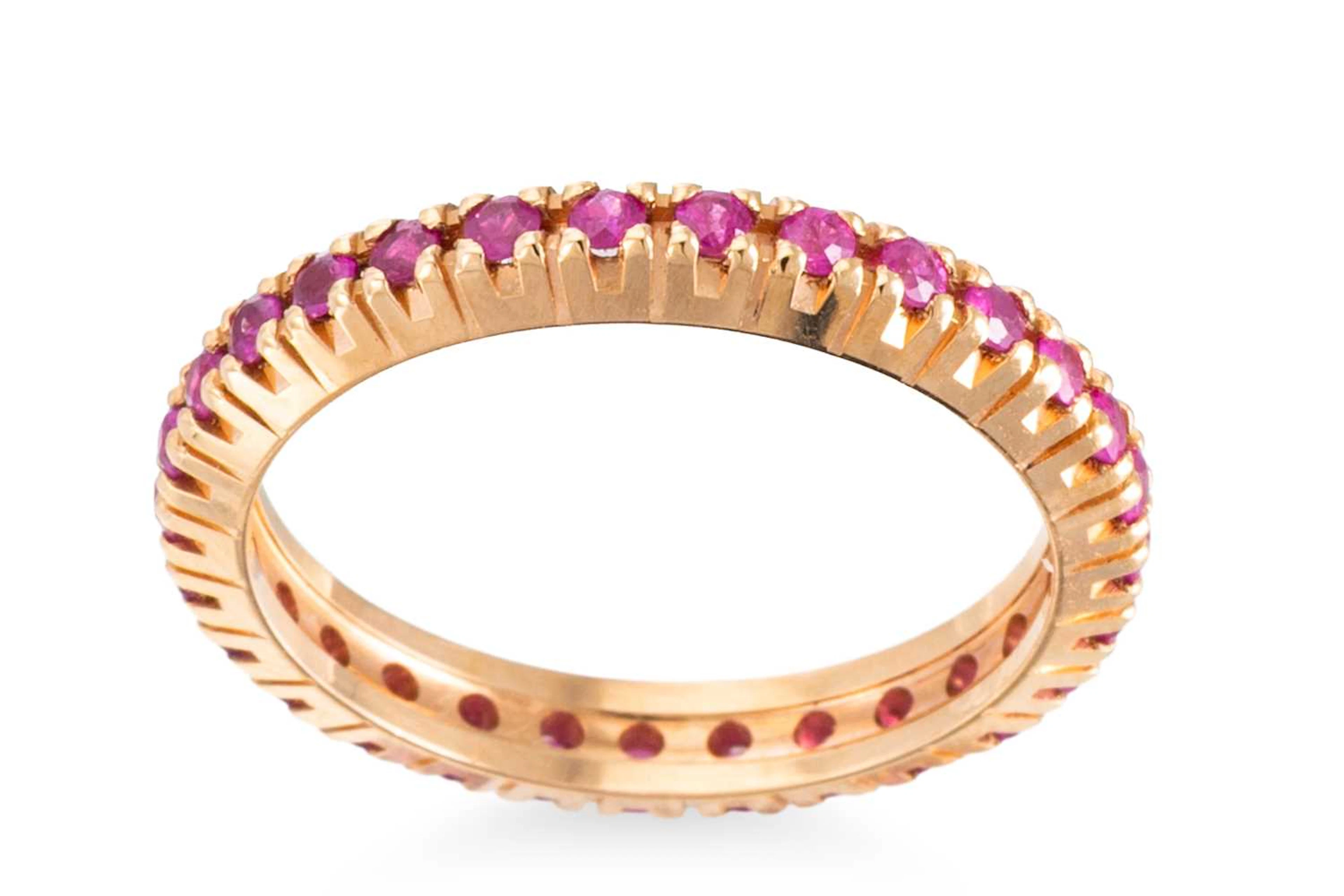 A RUBY FULL ETERNITY RING