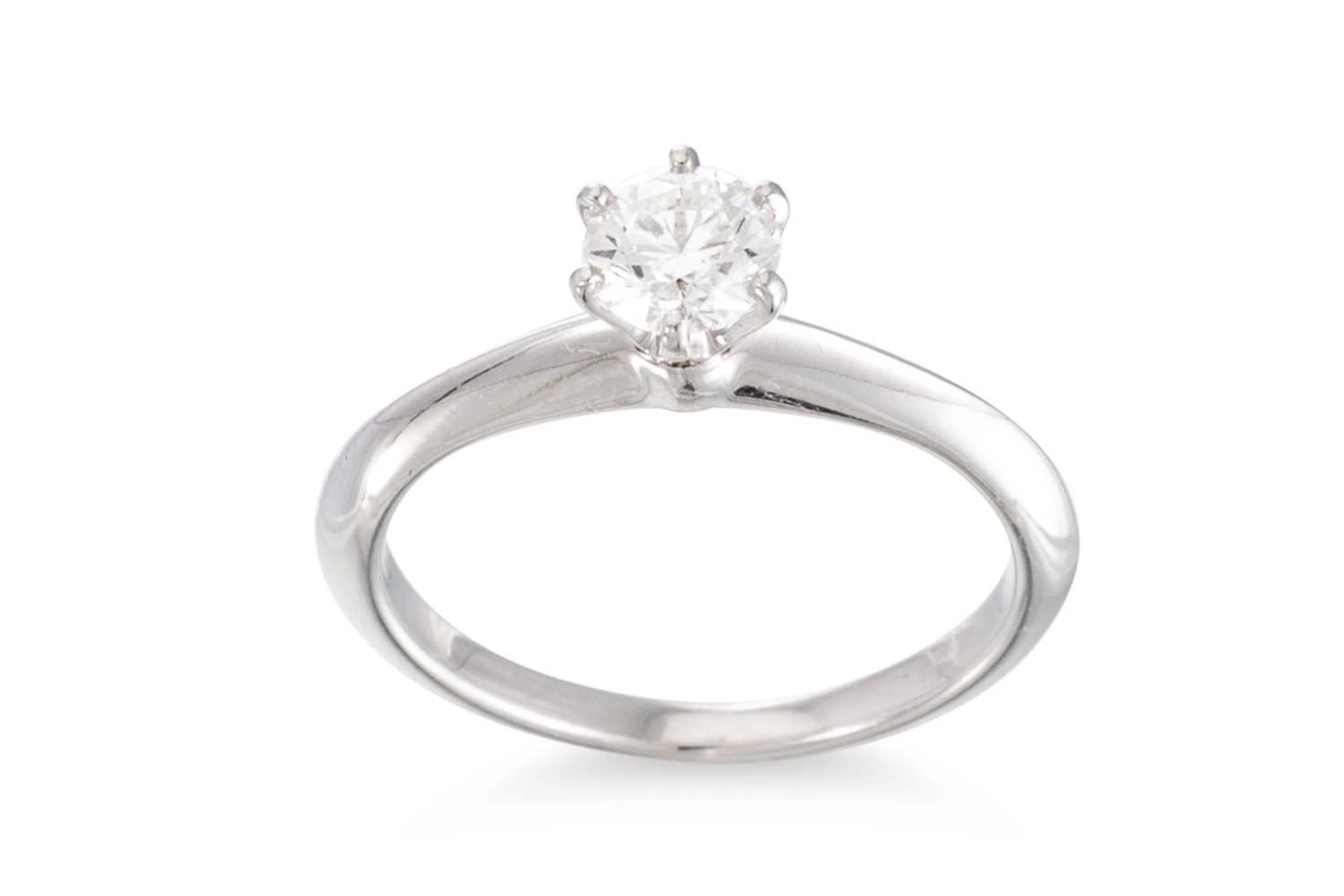 A DIAMOND SOLITAIRE RING