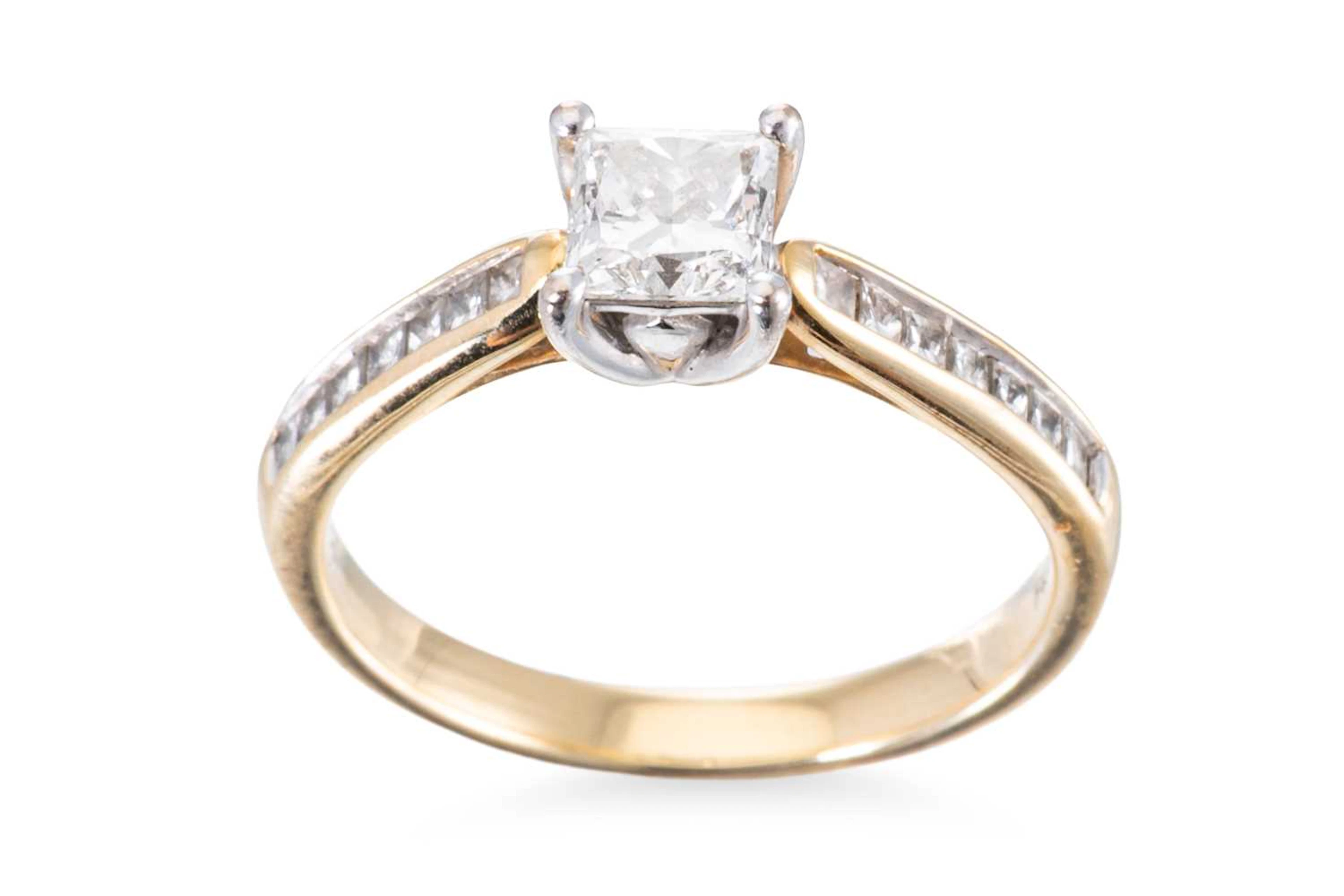 A DIAMOND SOLITAIRE RING