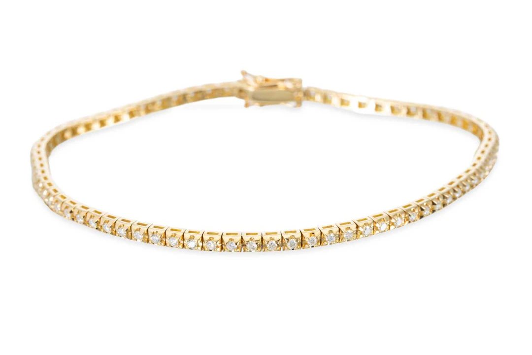 A DIAMOND SET LINE BRACELET