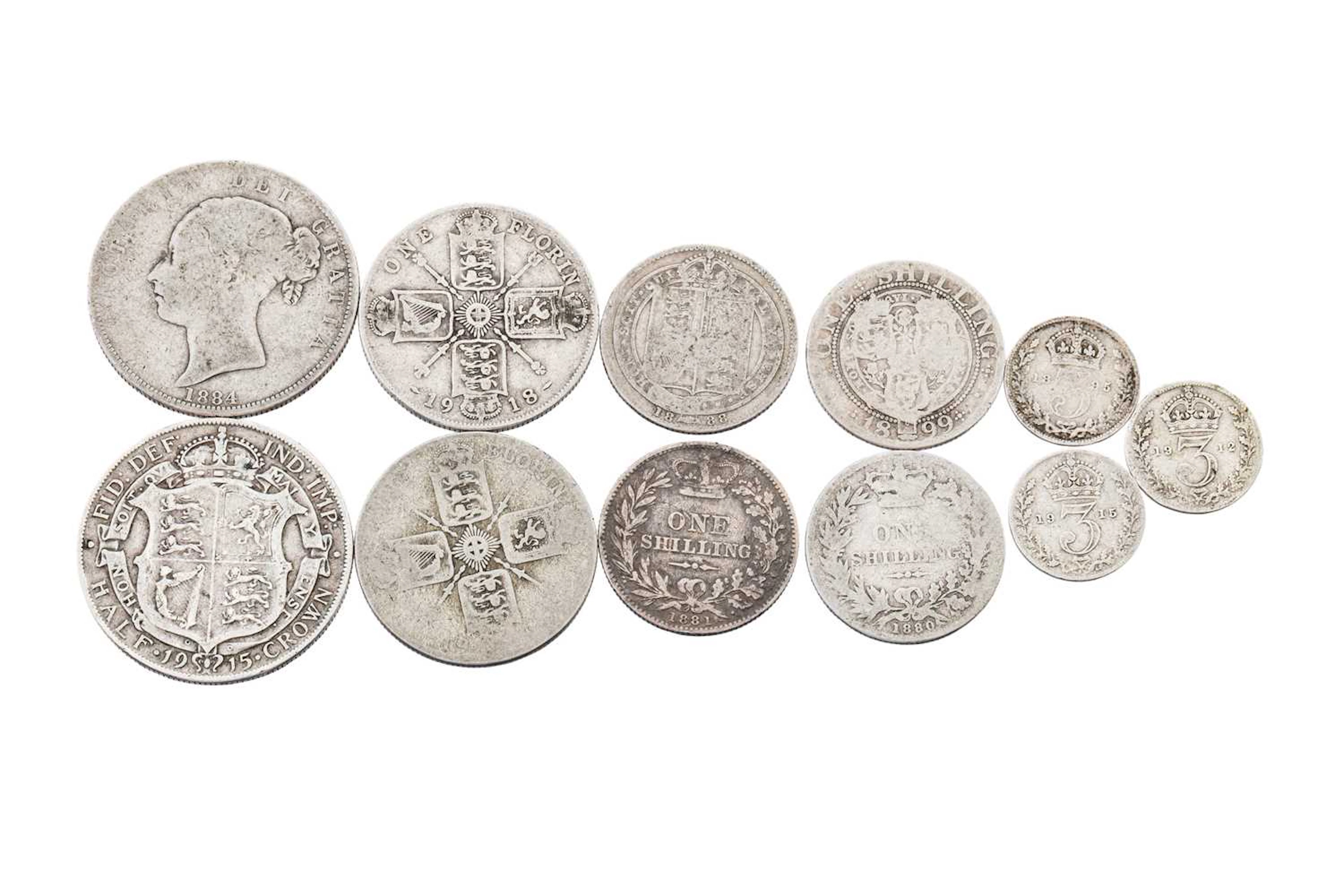 A COLLECTION OF 92.5% PRE-1920 ENGLISH COINS