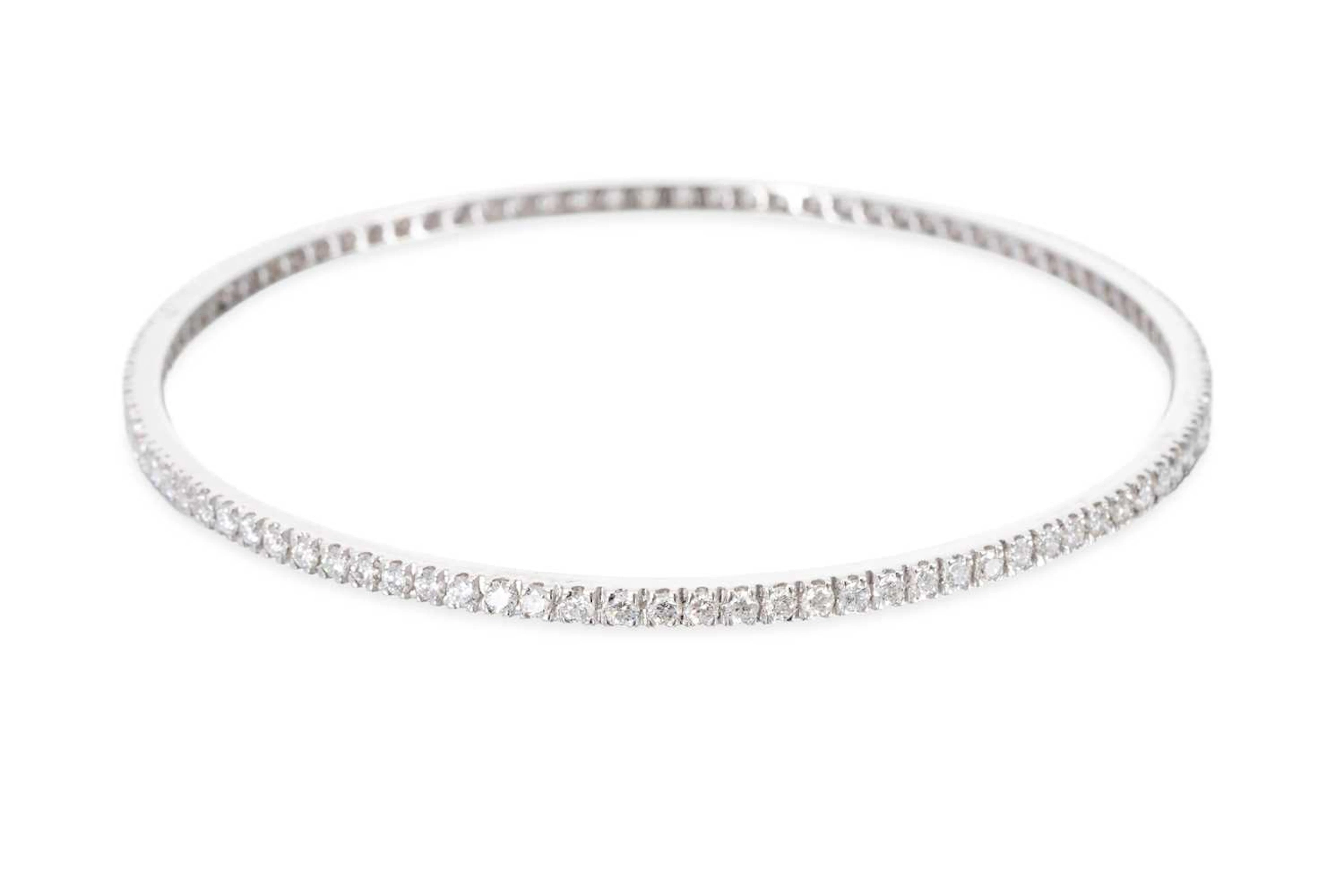 A DIAMOND SET BANGLE