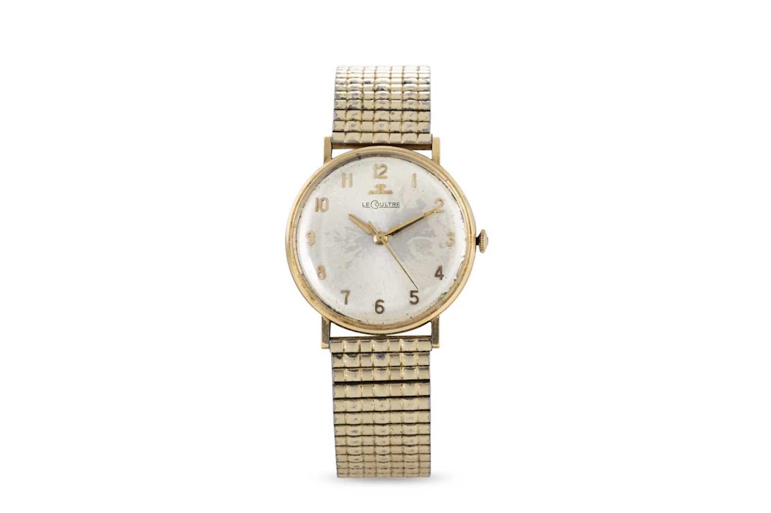 A GENT'S VINTAGE MID 20TH CENTURY 18CT GOLD CASED "LE COULTRE" WRIST WATCH